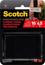 Scotch Mounting, Fastening & Surface Protection RFD7091 Interlocking Fasteners Strips, 4, Black, 2 count